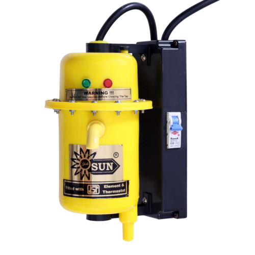 Yalli Sun water Heater Instant Wall Mounted Water Heater Vx Model (Yellow)
