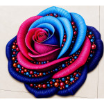 HD Elegant Beaded Rose Floor Antislip Mat HD Elegant Beaded Rose Floor Antislip Mat