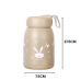 Little Rabbit Print Glass Water Bottle  , 330ML, Pack of 2 PCS