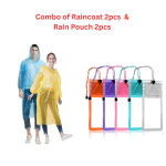 Rain Coat 2pcs & Rain Pouch 2pcs