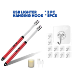 Usb Lighter 2pcs with Hanging Hook 5pcs