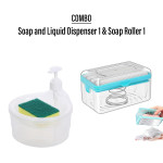 Combo of Soap and liquid dispenser 1 & Soap roller 1