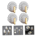 Crystal Clear Peacock Hook ( 4 Pieces )