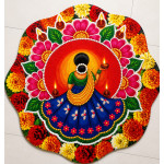 3D Lakshmi Diya Rangoli Antislip floor Mat 3D Lakshmi Diya Rangoli Antislip floor Mat