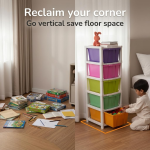 Multicolor 5-Layer Plastic Drawer Storage Multicolor 5-Layer Plastic Drawer Storage