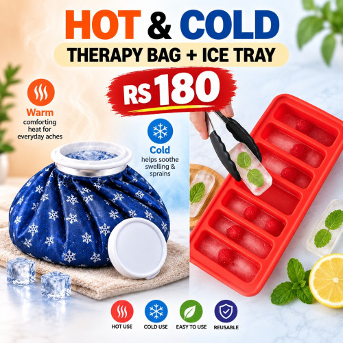 Hot & Cold Therapy Bag + Ice Tray Combo
