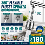 2 Flow Modes Flexi Neck Tap Extension for Kitchen Sink