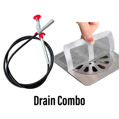 Drain cleaning stick & Drain sheets 5 pcs set combo