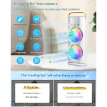 Double Ended Spray Fan with LED Light Cooler