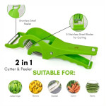 Handheld Fruit Cutter & Vegetable Peeler (Random Colors)