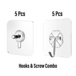 Hooks 5 pcs and Screw 5 pcs Combo