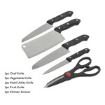 Kitchen Cutting Board with 4 Knife Sets