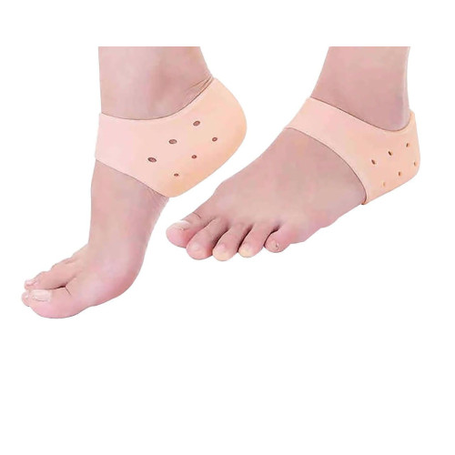 Silicone Gel Heel Pad Socks for Pain Relief – 2 Pair [ PACK OF 4 PCS ]