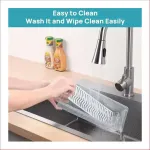 Storage fridge Boxes (Pack of 2) Fridge Organizer Storage Containers (1500 ML Container Box with Removable Drain Plate)