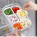 Fridge Food Storage Containers With 6pcs Detachable Drain Basket