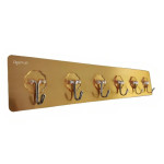 6 in 1 Gold Wall Hooks