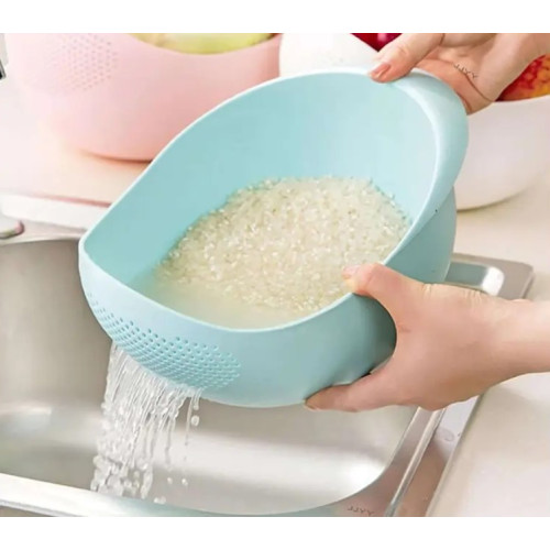 Multi-purpose Bowl Strainer for Washing Rice, Pulses, Fruits & Vegetables, Noodles (Random colors)