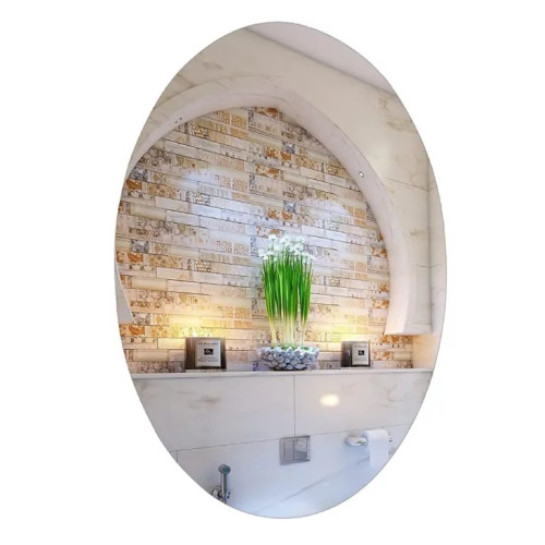 Oval Shape Mirror Stickers (2 PCS) Safe Packing