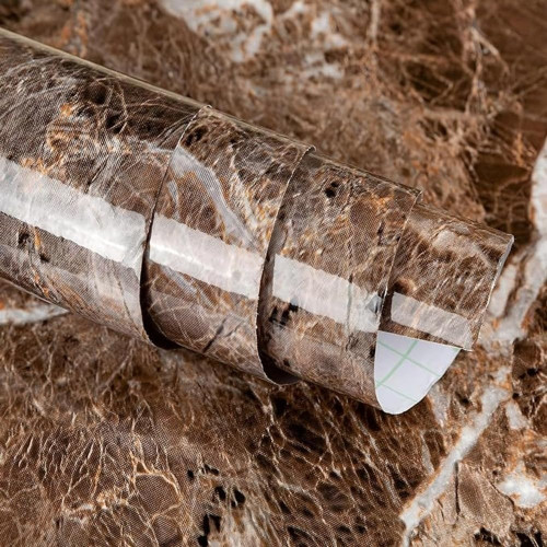 Oil Proof Adhesive Brown Sticker Roll ( 2 meter )