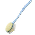 Back Body Bath Brush Stick with Bristles and Loofah