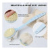 Back Body Bath Brush Stick with Bristles and Loofah