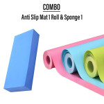 Combo of Anti slip mat 1 roll and Sponge 1