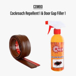 Combo of Cockroach repellent 1 and Door gap filler 1