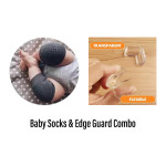 Combo of baby socks 1 & edge guard 4 pcs