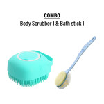 Combo of Body scrubber 1 & Bath stick 1