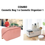 Combo of Cosmetic bag 1 and Cosmetic organizer 1
