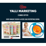 Combo of Kids 360 degree bowl and agic book