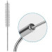 2 set of Stainless steel straw with cleaning brush