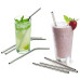 2 set of Stainless steel straw with cleaning brush