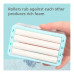 2-in-1 Portable Laundry Rolling Soap Box with Rubber Roller Foaming Soap Saver with Drain Holes