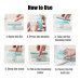 2-in-1 Portable Laundry Rolling Soap Box with Rubber Roller Foaming Soap Saver with Drain Holes