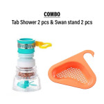 Combo of tab shower 2 pcs & Swan Stand 2 pcs
