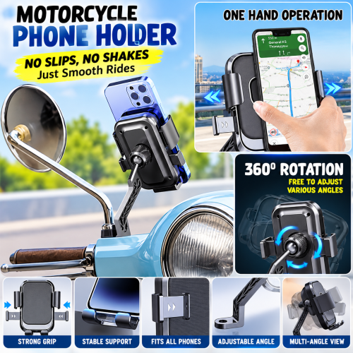 360° Rotating Motorcycle Phone Holder