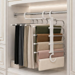 5-in-1 Stainless Steel Foldable Hanger