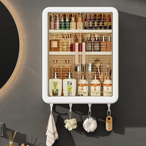 Wall Mounted  Cabinet Organizer with Doors