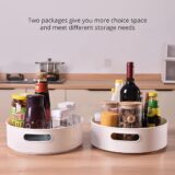 Plastic White Rotating Tray for Kitchen and Dinning Table