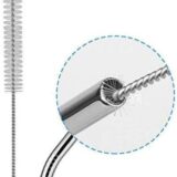 2 set of Stainless steel straw with cleaning brush