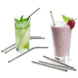 2 set of Stainless steel straw with cleaning brush