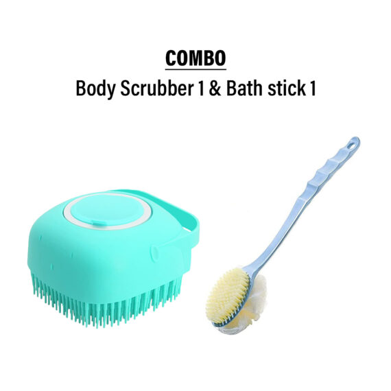 Combo of Body scrubber 1 & Bath stick 1