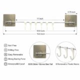 Multi 6 in 1 hanging rod for kitchen utensils holder
