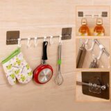Multi 6 in 1 hanging rod for kitchen utensils holder