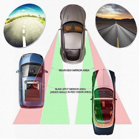 Car blind spot mirror 2 pcs pack