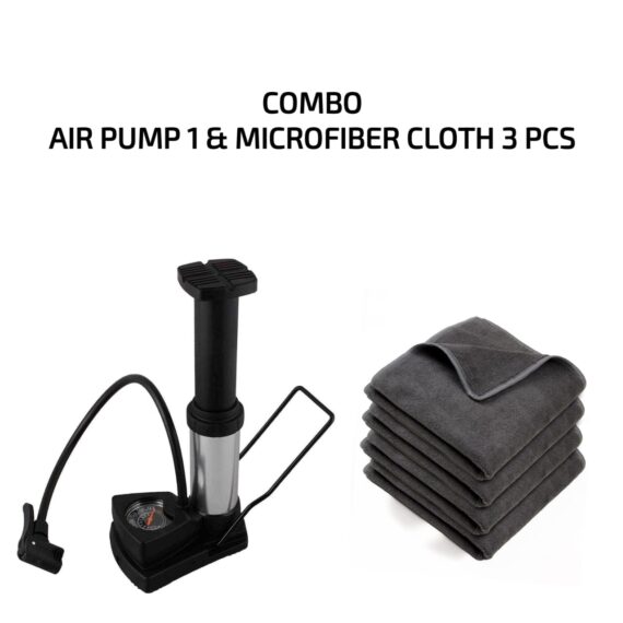 Combo of Air pump and Microfiber cloth 3 pcs