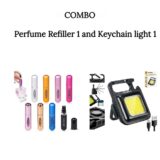 Combo of Perfume Refiller and Keychainlight