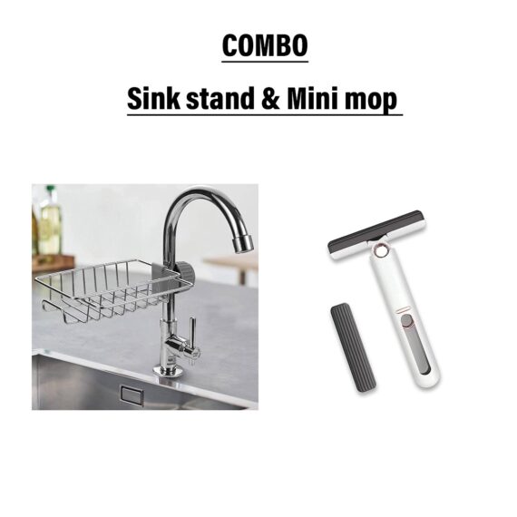 Combo of sink stand and mini mop