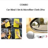 Combo of Car blind 1 set & Microfiber cloth 2pcs